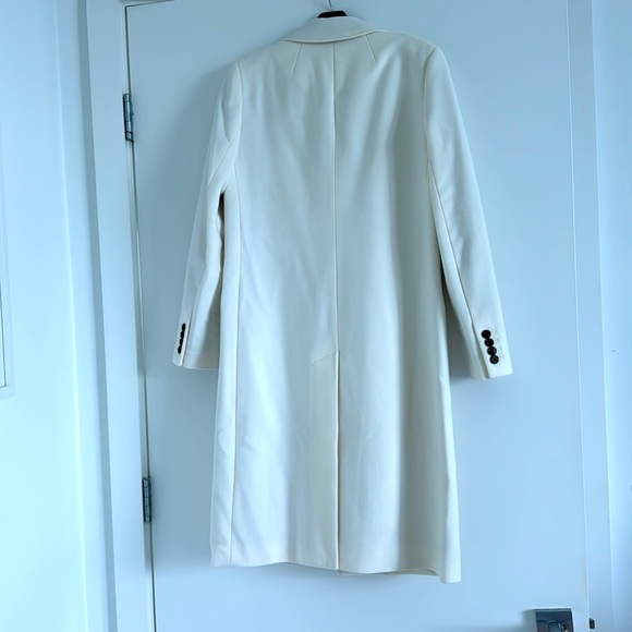 J. Crew Double Breasted Off White Coat 2 - Picture 6 of 7